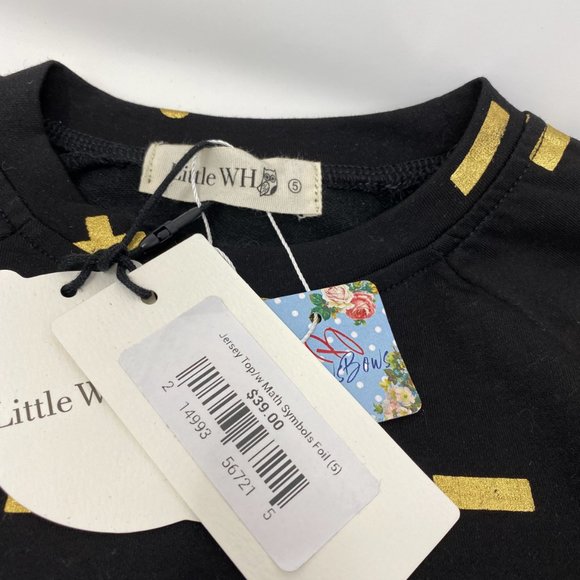 NWT Top & Elastic Waist Joggers w/ Math Sym Foil - Picture 6 of 6